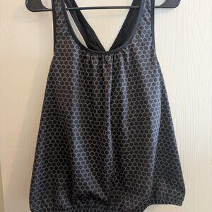 Tommy Hilfiger Hexagon Elastic Waist Honeycomb Athletic Workout Top Size XL